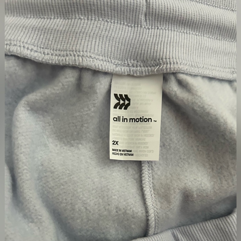 Women's Fleece Joggers - All in Motion Lavender light purple new lounge pants - Picture 4 of 9